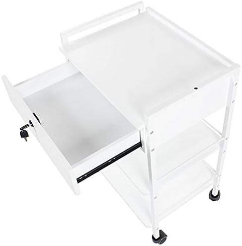 SKINACT Pro Single Drawer Cart Pro Medical Dental Mobile Utility Cabinet & Cart with Steel Frame