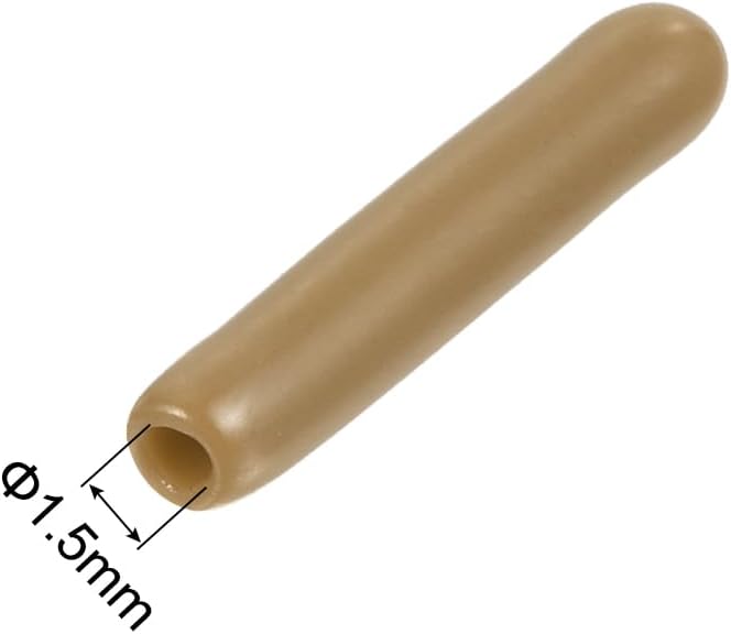uxcell 20pcs Rubber End Caps 1.5mm(1/16") ID Vinyl PVC Round Tube Bolt Cap Cover Screw Thread