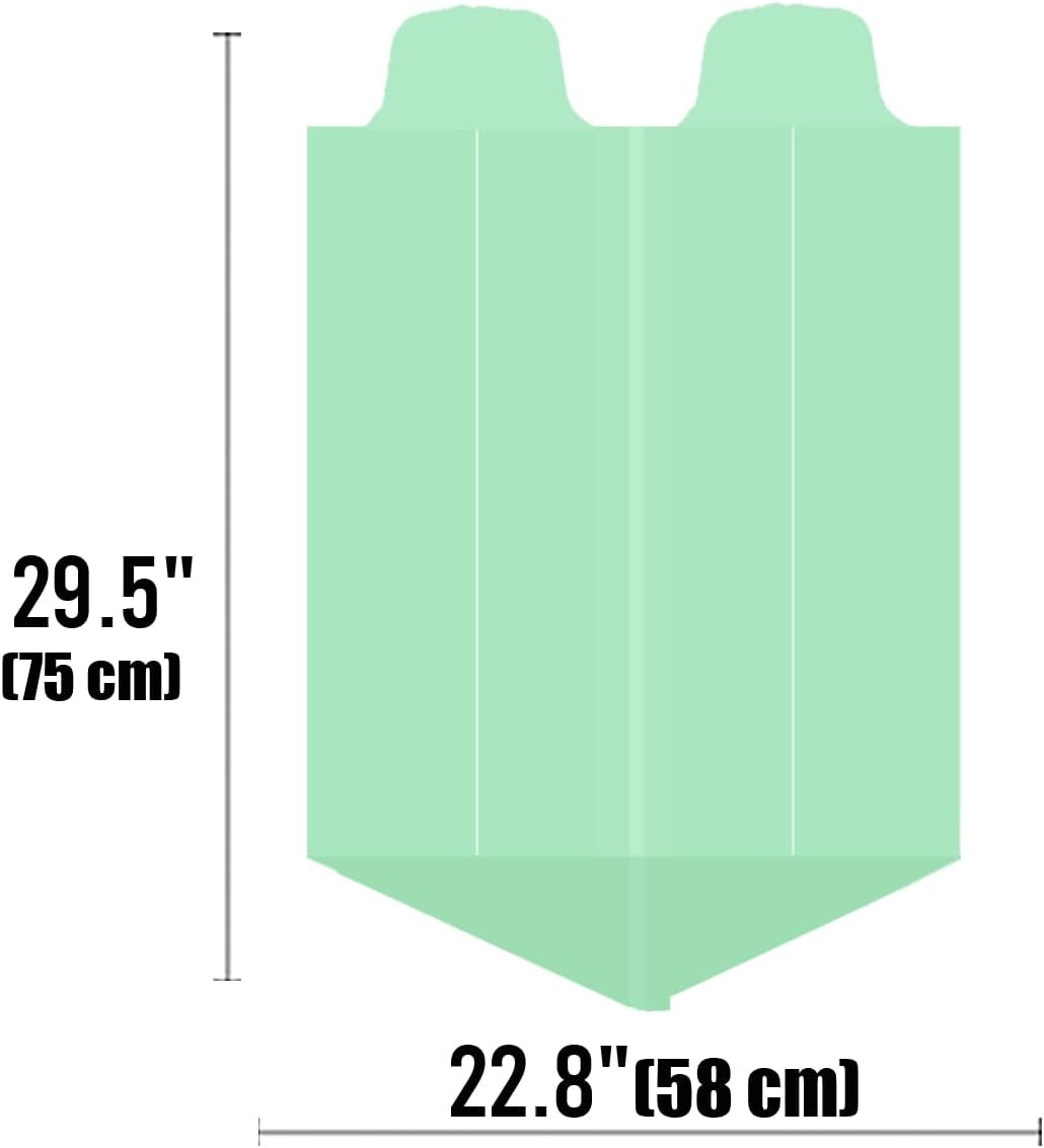 8-10 Gallon Flap Tie Compostable Trash Bags, 240 Count, Compost Bags Kitchen Trash Bags, Sturdy