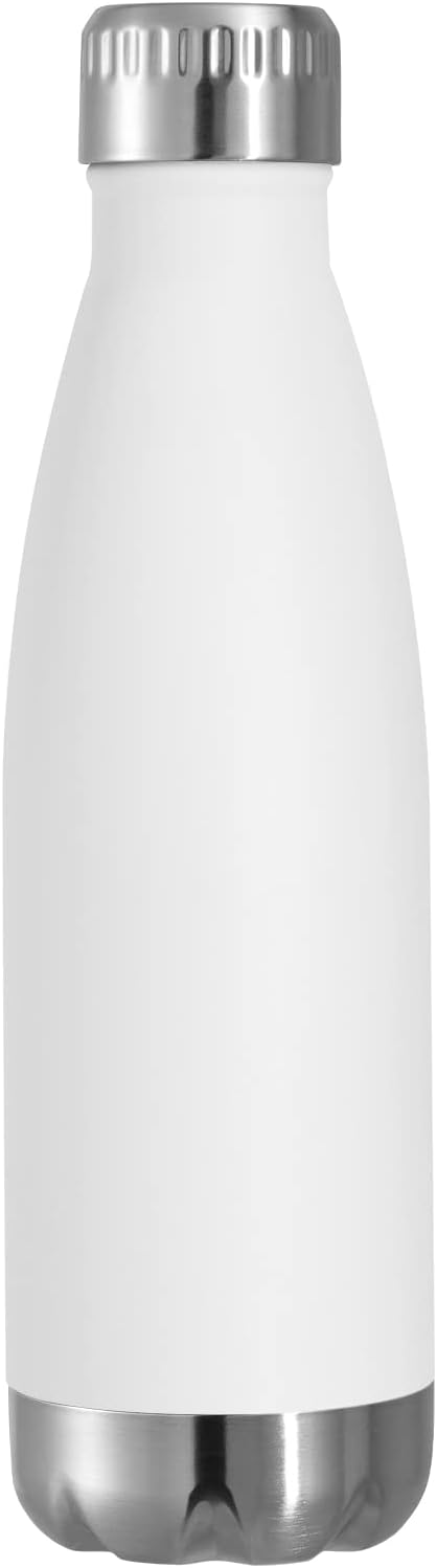VEGOND 17oz Stainless Steel Water Bottles, Reusable Metal Sports Water Bottle Keeps Drink Hot and