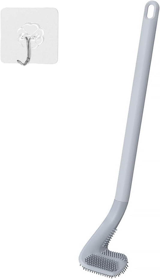 Golf Toilet Brush, Toilet Cleaning Brush, Flexible Bendable Silicone Long Handled Toilet Brush