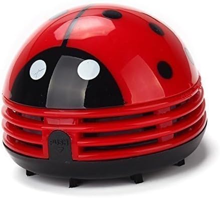 E ECSEM Mini Portable Handheld Cordless Tabletop Crumb Sweeper Desktop Dust Vacuum Cleaner Cute