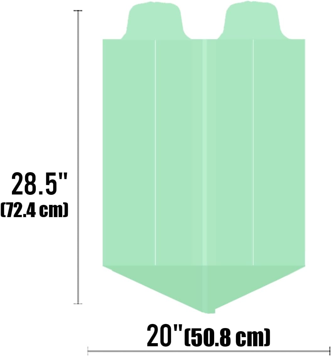 4-6 Gallon Flap Tie Compostable Trash Bags, 76 Count, Kitchen Compost Bags, Sturdy Biodegradable