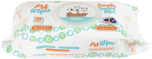 Txakur pet Wipes for Dogs and Cats Hypoallergenic Natural Products for Cleansing from Nose to Tail