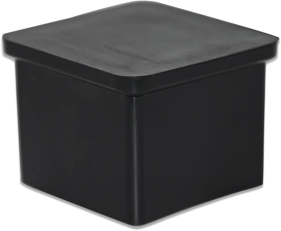 Flyshop 1-3/16" x 1-3/16", 30 mm x 30 mm Flexible PVC Chair Leg Caps Black Anti-Scratch Furniture