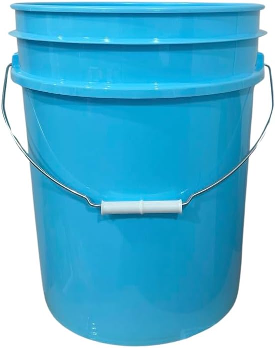 House Naturals 5 Gallon Premium HPDE Plastic Bucket - Made in USA Food Grade Storage Container, BPA