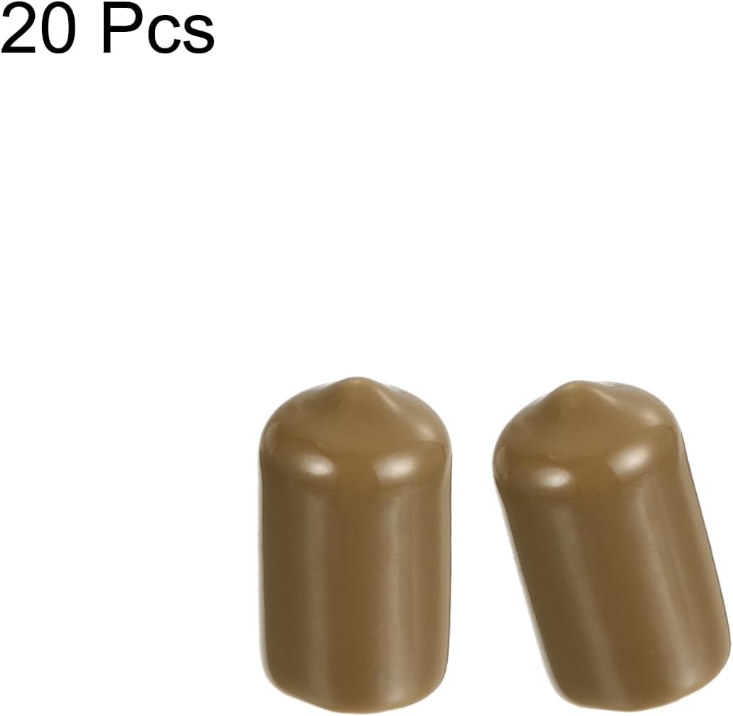 uxcell 20pcs Rubber End Caps 11.5mm ID Vinyl PVC Round Tube Bolt Cap Cover Screw Thread Protectors