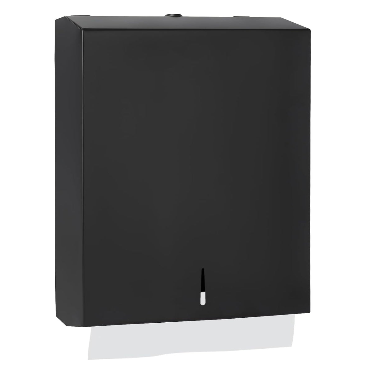 Paper Towel Dispenser Wall Mount, Matte Black Stainless Steel Commercial Paper Towel Holder with