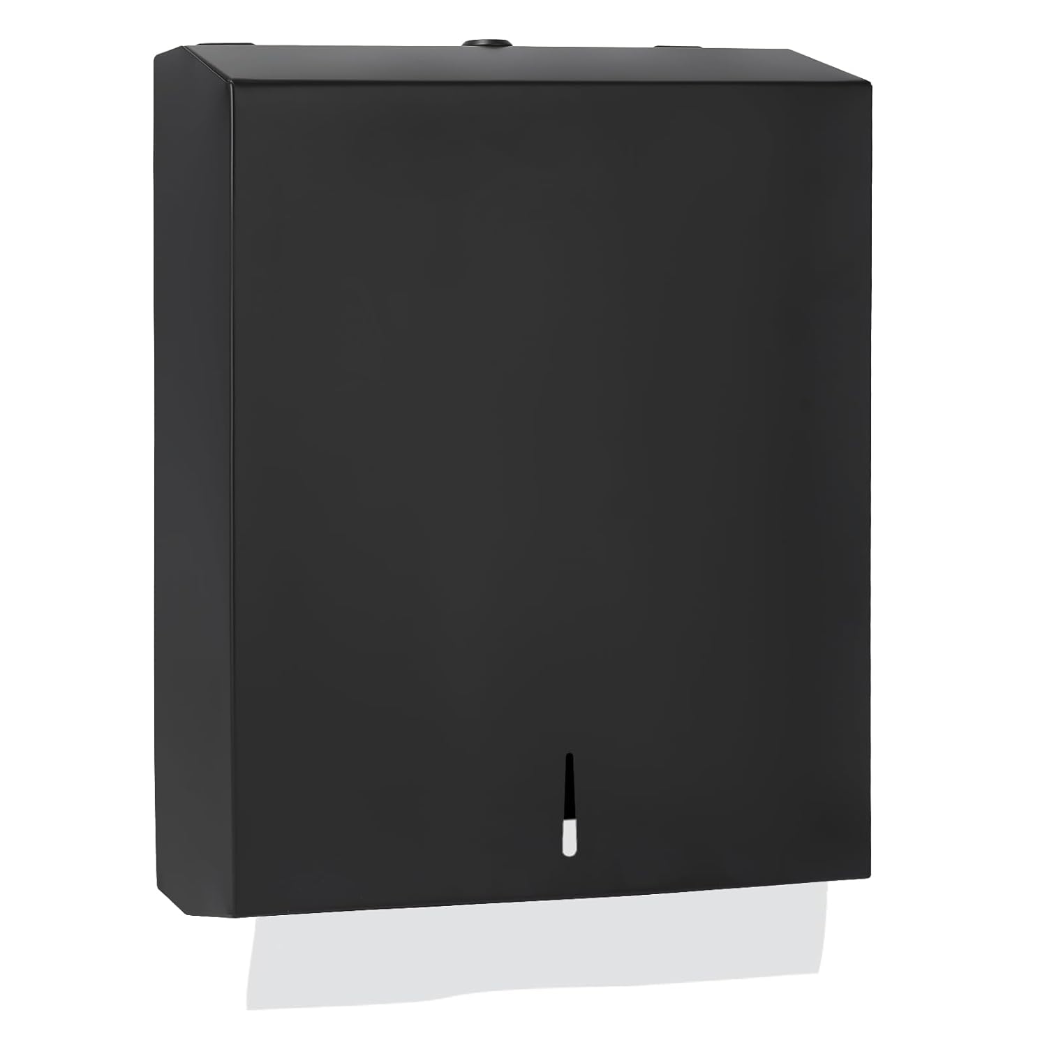 Paper Towel Dispenser Wall Mount, Matte Black Stainless Steel Commercial Paper Towel Holder with