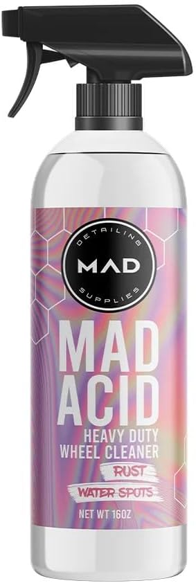 MAD Acid Heavy Duty Wheel Cleaner & Rim Cleaner - Safe on Chrome, Clear Coated Painted Surfaces