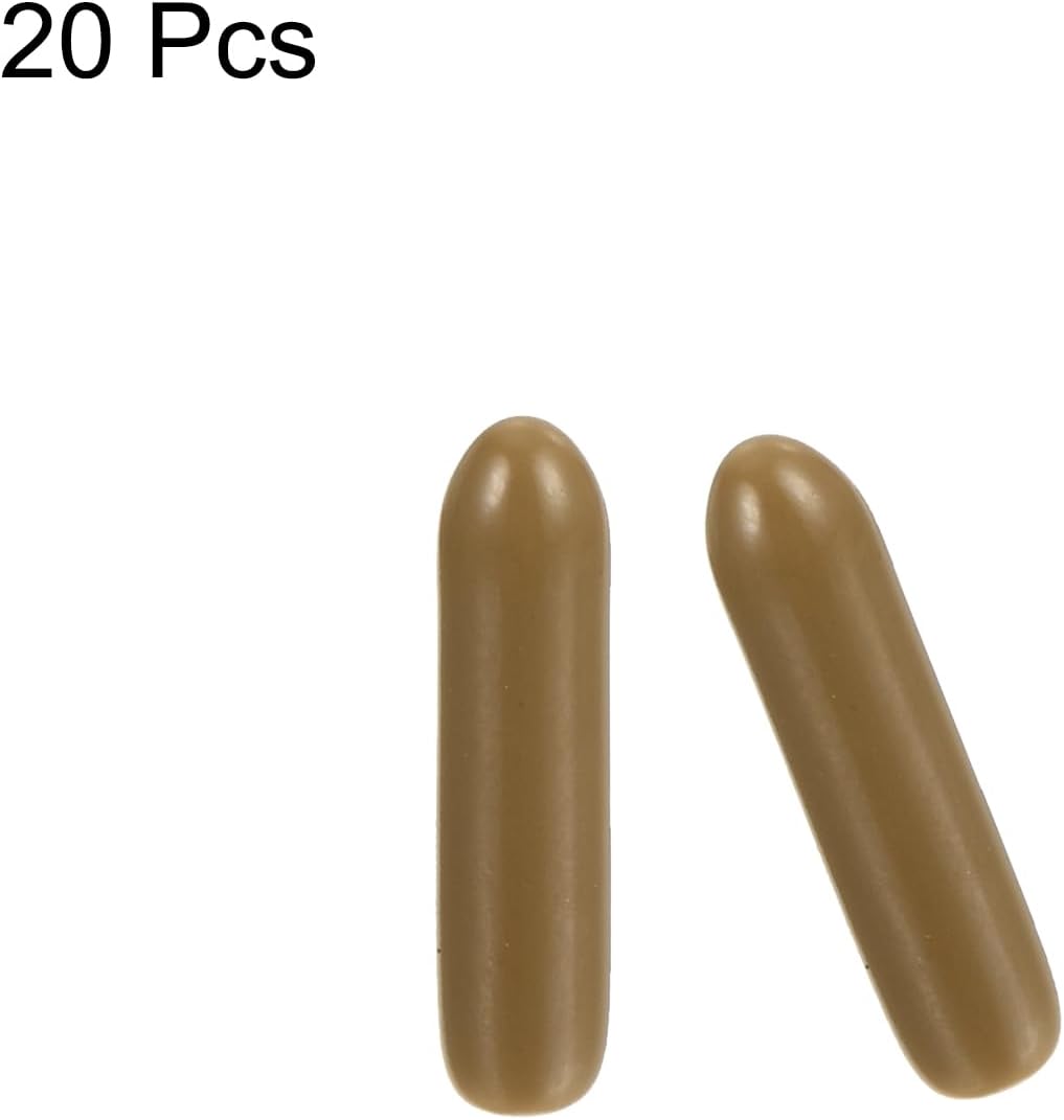 uxcell 20pcs Rubber End Caps 2mm ID Vinyl PVC Round Tube Bolt Cap Cover Screw Thread Protectors