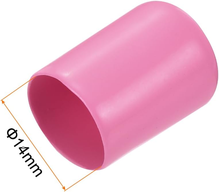 uxcell 20pcs Rubber End Caps 14mm ID Vinyl PVC Round Tube Bolt Cap Cover Screw Thread Protectors