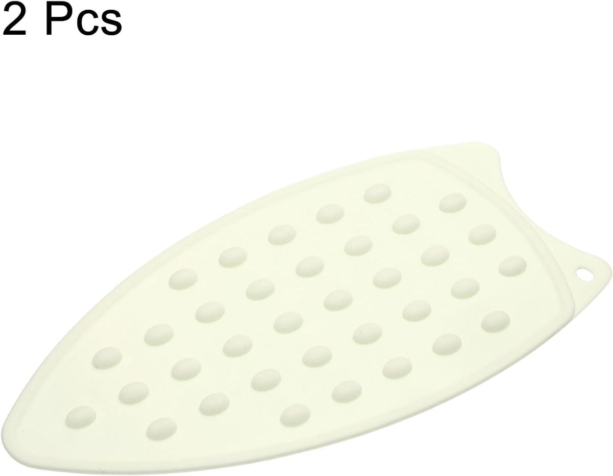 HARFINGTON 2pcs Silicone Iron Rest Pad, Multipurpose Iron Hot Resistant Mat Iron Rest Plate for