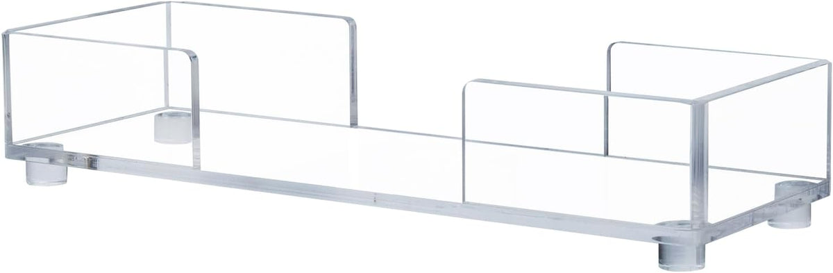 MyGift Modern Premium Clear Acrylic Bathroom Paper Towel Holder for Trifold, Z-Fold and Multifold