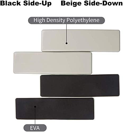 Ezprotekt 4 Pcs Rectangle Reusable Furniture Movers Sliders for Carpet, 9" x 2.5" Rectangle