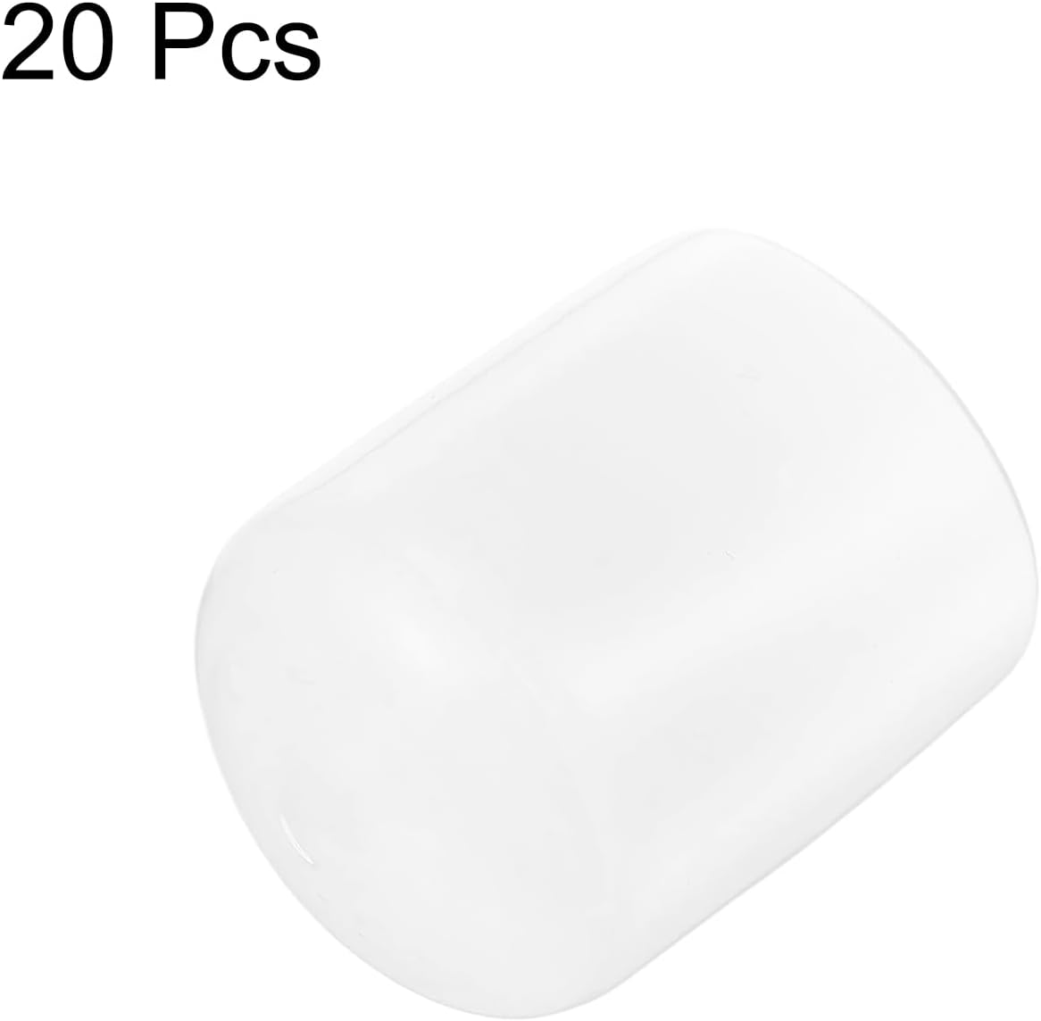 uxcell 20pcs Rubber End Caps Protective Caps 27mm(1 Inch) ID Vinyl PVC Round Tube Bolt Cap Cover