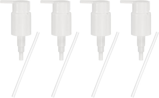 uxcell 4 Pcs Soap Dispenser Pump Heads, Hand Soap Dispensers Top Pumps Replacement Clip-on Pumphead