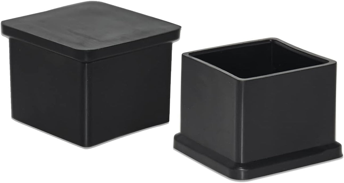 Flyshop Flexible Anti-Scratch PVC Patio Chair Table Leg Caps Tips Floor Protectors Square Furniture