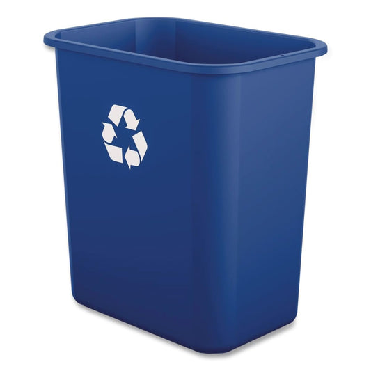 Boardwalk Recycling Container, 7 gal, Blue, Polypropylene