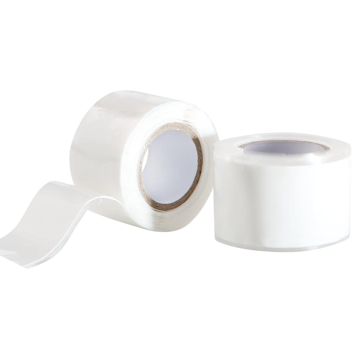 Self Fusing Silicone Tape 2 Rolls 1 in x 5' White Waterproof Rubber Leak Proof Sealing Rubber