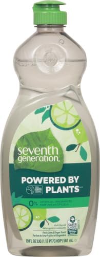 Seventh Generation Dish Soap Fresh Lime & Ginger Scent 1 count Dishwashing Soap Dish Detergent