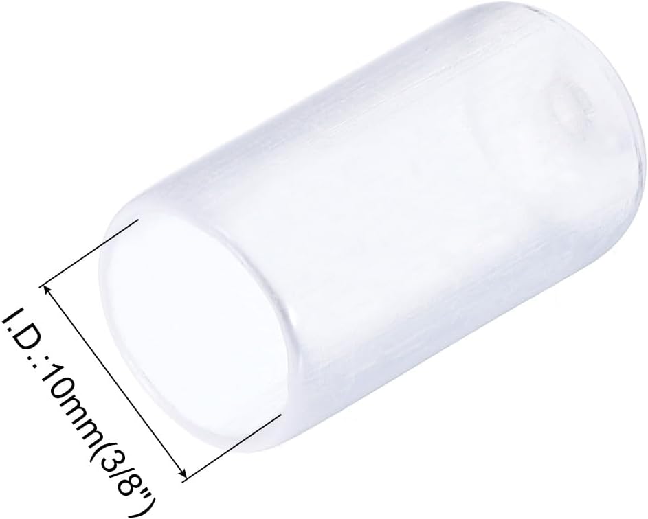 uxcell 20pcs Rubber End Caps 10mm(3/8") ID Vinyl PVC Round Tube Bolt Cap Cover Screw Thread