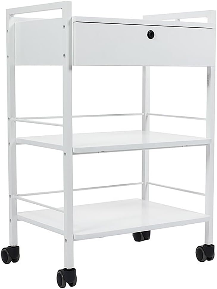 SKINACT Pro Single Drawer Cart Pro Medical Dental Mobile Utility Cabinet & Cart with Steel Frame