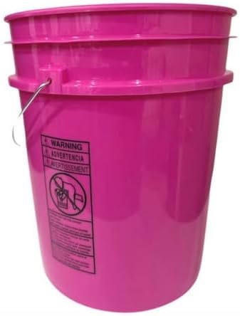 House Naturals 5 Gallon Premium HPDE Plastic Bucket - Made in USA Food Grade Storage Container, BPA