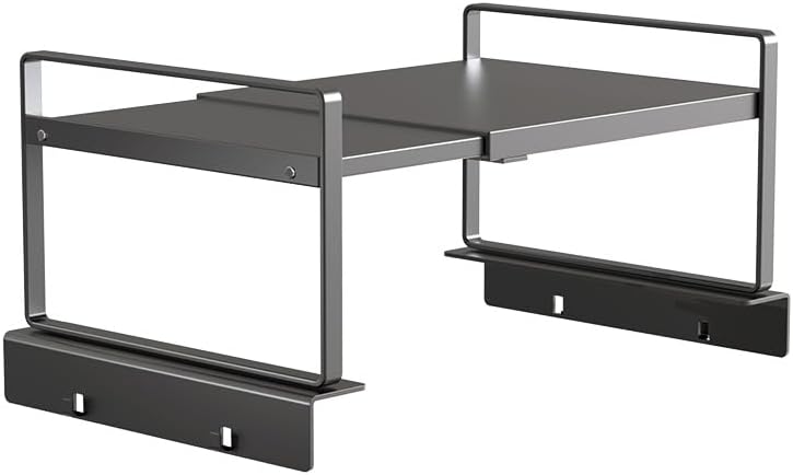 Adjustable Fridge Top Storage Rack,12.4"-23.62" Expandable Organizer Shelf,Refrigerator Storage