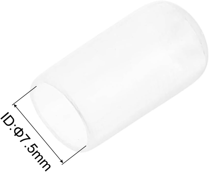 uxcell 20pcs Rubber End Caps Protective Caps 7.5mm ID Vinyl PVC Round Tube Bolt Cap Cover Screw