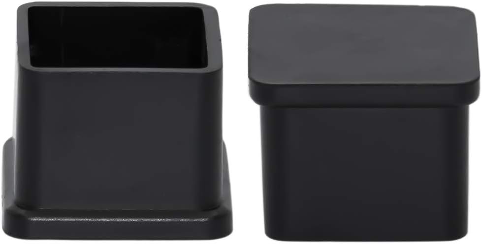 Flyshop Flexible PVC Patio Chair Table Leg Tips Caps Square Furniture Covers 25 x 25 mm, 1" x 1"