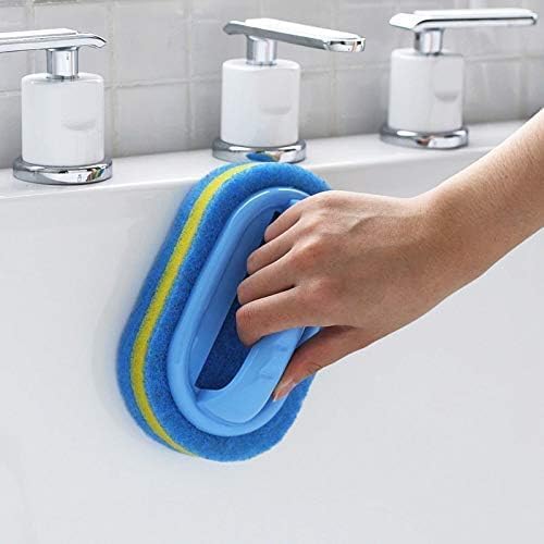 2-Piece Cleaning Brush for Bathroom Kitchen Bathtub Toilet Cleaner All Purpose Shower Sponge