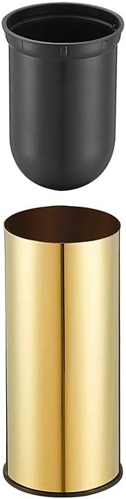 BGL Toilet Brush Holder Gold, Stainless Steel 304 Gold Round Freestanding Toilet Bowl Brush and