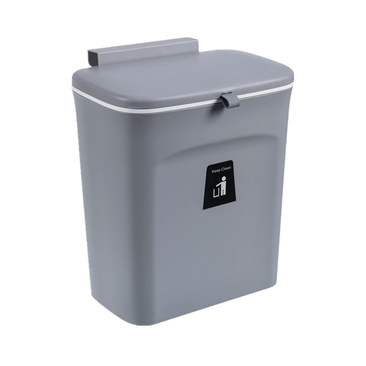 TOPROAD Kitchen Hanging Trash Can, 2.4 Gallon Wall Mounted Counter Waste Compost Bin, Small Garbage