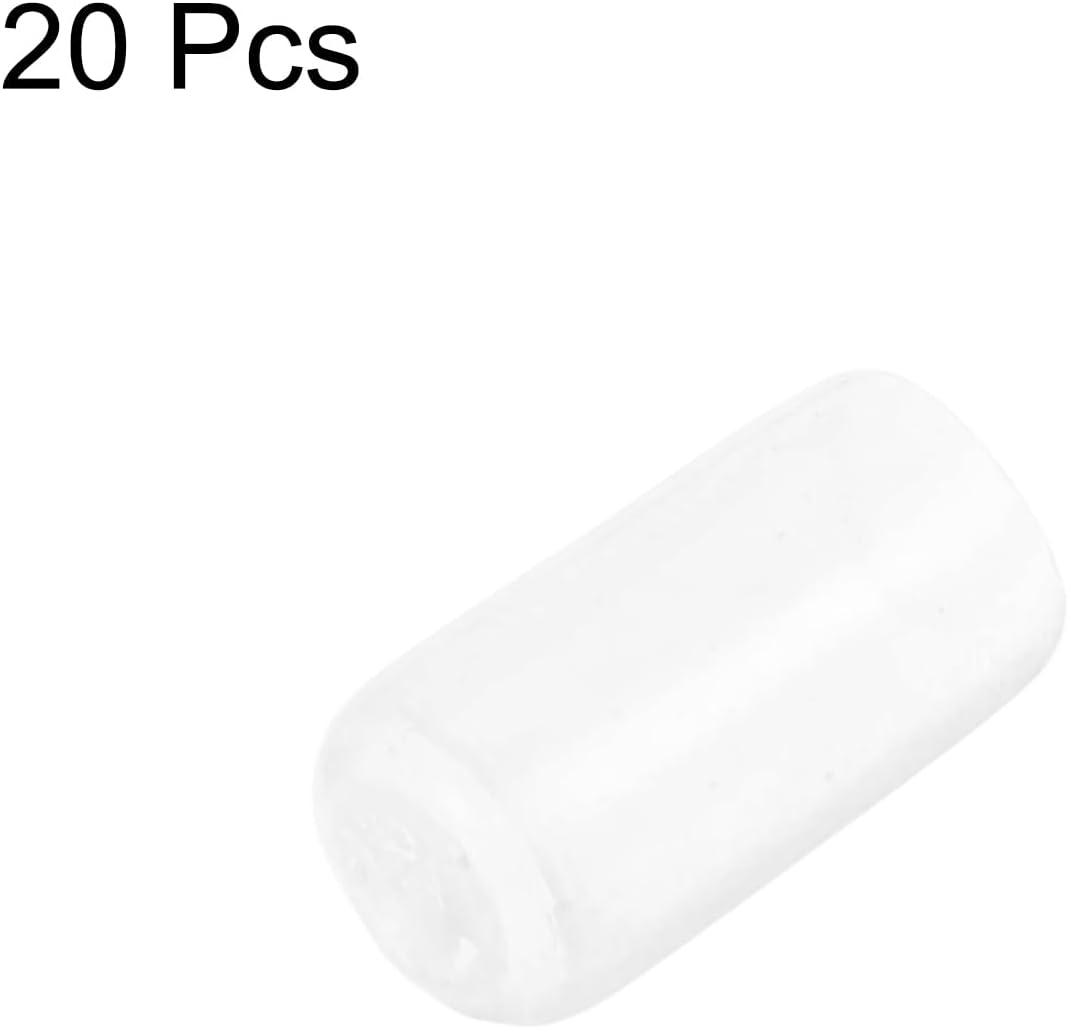 uxcell 20pcs Rubber End Caps Protective Caps 7.5mm ID Vinyl PVC Round Tube Bolt Cap Cover Screw