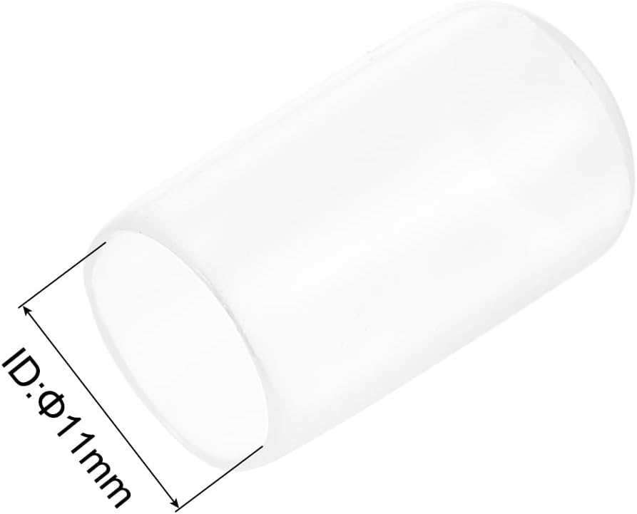 uxcell 20pcs Rubber End Caps Protective Caps 11mm ID Vinyl PVC Round Tube Bolt Cap Cover Screw