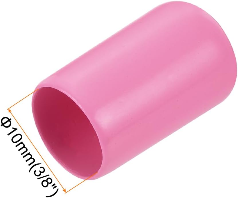 uxcell 20pcs Rubber End Caps 11mm ID Vinyl PVC Round Tube Bolt Cap Cover Screw Thread Protectors