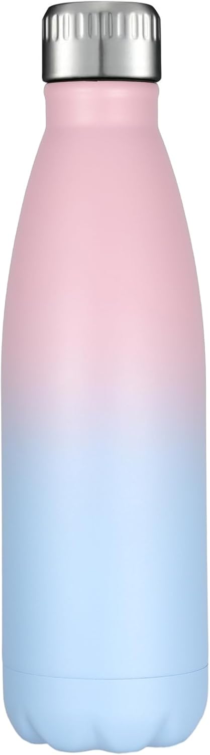 HASLE OUTFITTERS 17oz Stainless Steel Water Bottles, Vacuum Insulated Water Bottles Double Walled