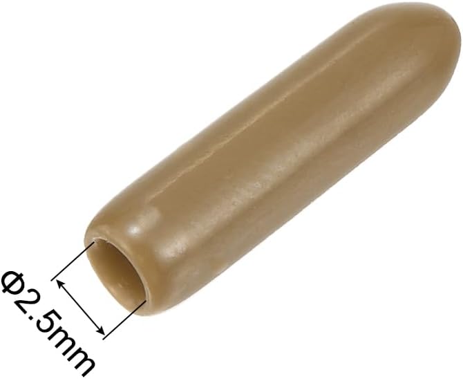 uxcell 20pcs Rubber End Caps 2.5mm ID Vinyl PVC Round Tube Bolt Cap Cover Screw Thread Protectors
