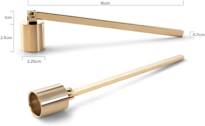 AIM & GGKK Candle Snuffer Antique Brass Candle Extinguisher Accessory for Putting Out Extinguish