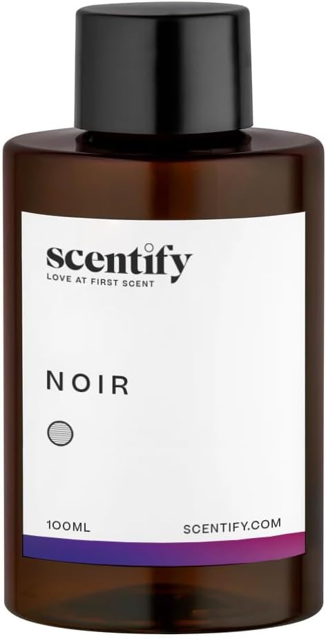 Scentify Noir Aroma Oil Refill Scent for Oil Diffusers - Bergamot, Bay Leaf, Vetiver, Cedar, Musk