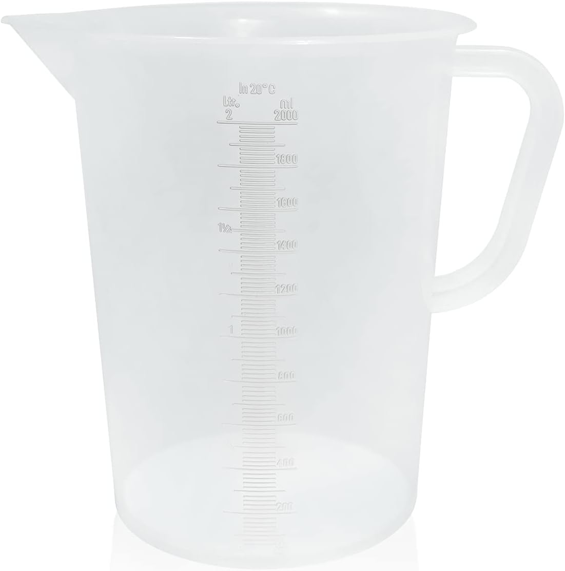 Appletofu Plastic Graduated Measuring and Mixing Pitcher - 2000ml Plastic Graduated Measuring