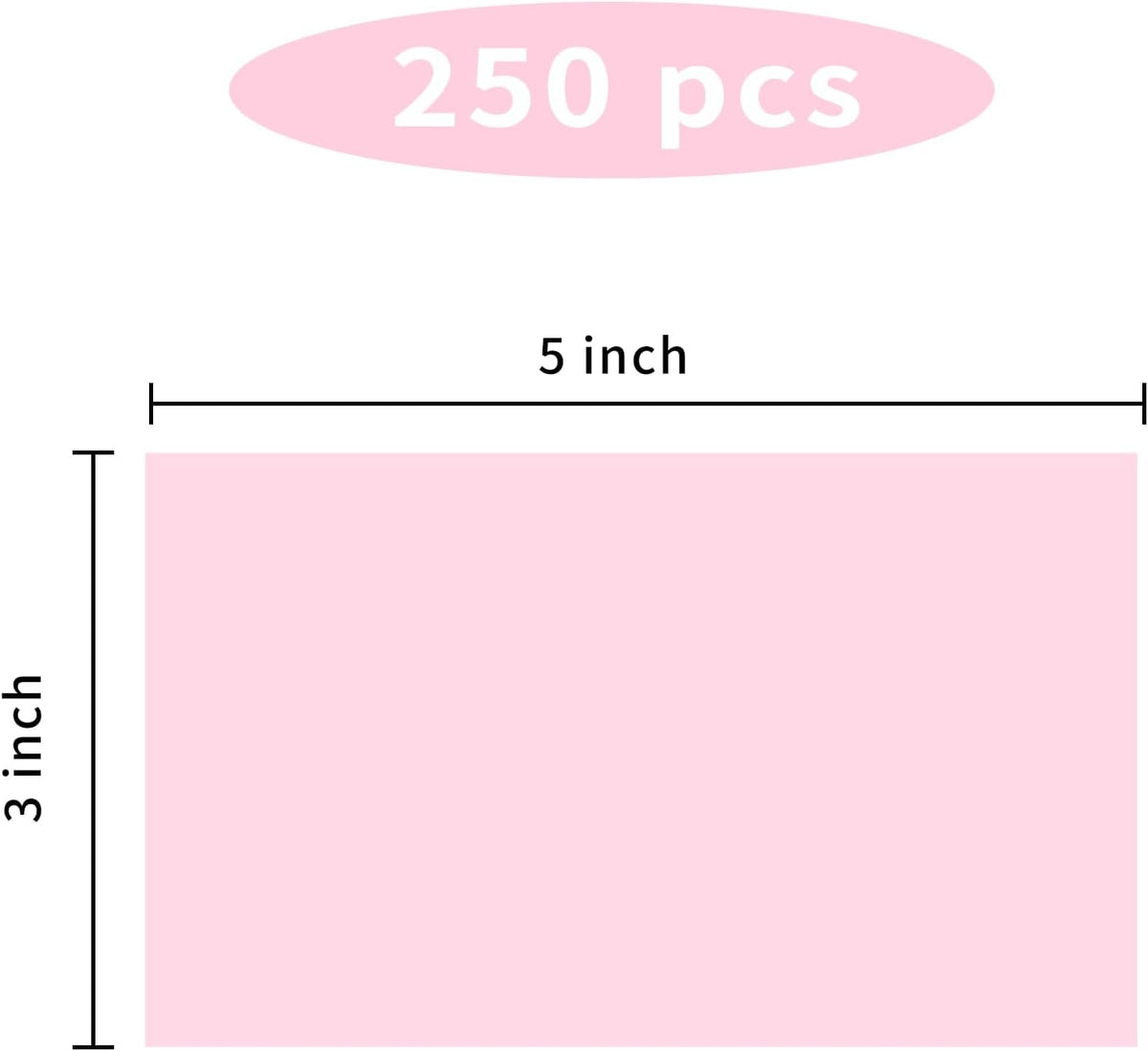 STARLIBOO 3"X5" Rectangle Color Coding Labels, Removable Square Label Inventory Stickers, Permanent