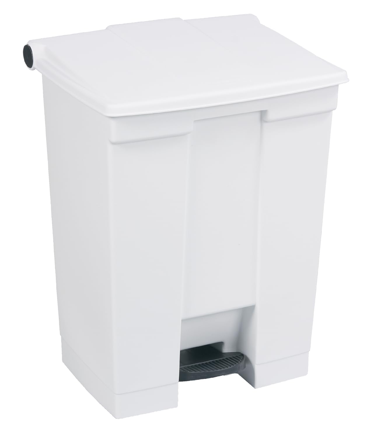 Rubbermaid Commercial Products Legacy Step-On Trash Can, 18-Gallon, White, Hands-Free Garbage Can