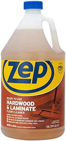Zep Industrial Hardwood and Laminate Floor Cleaner - 1 Gallon - ZUHLF128 - Removes Spots, Stains