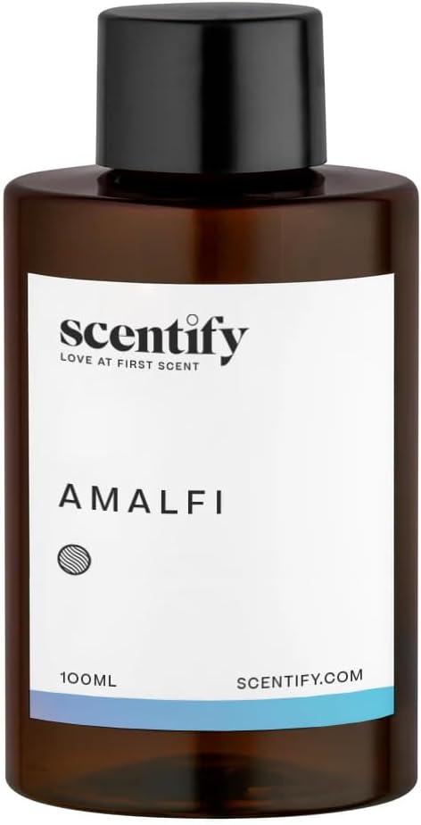 Scentify Amalfi Aroma Oil Refill Scent for Oil Diffusers - Lemon, Jasmine, Orchid, Amber, Musk