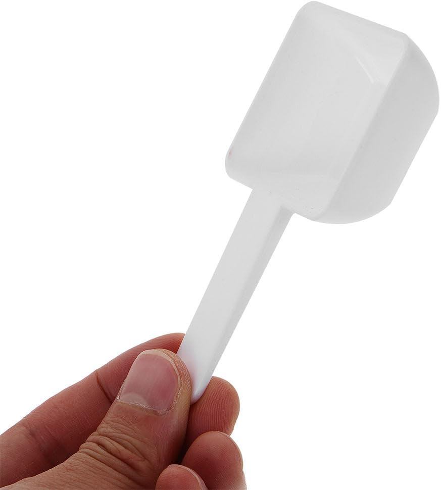 VOSAREA 30pcs Plastic Measuring Spoons Laundry Powder Small Scoops for Home Use Reusable and