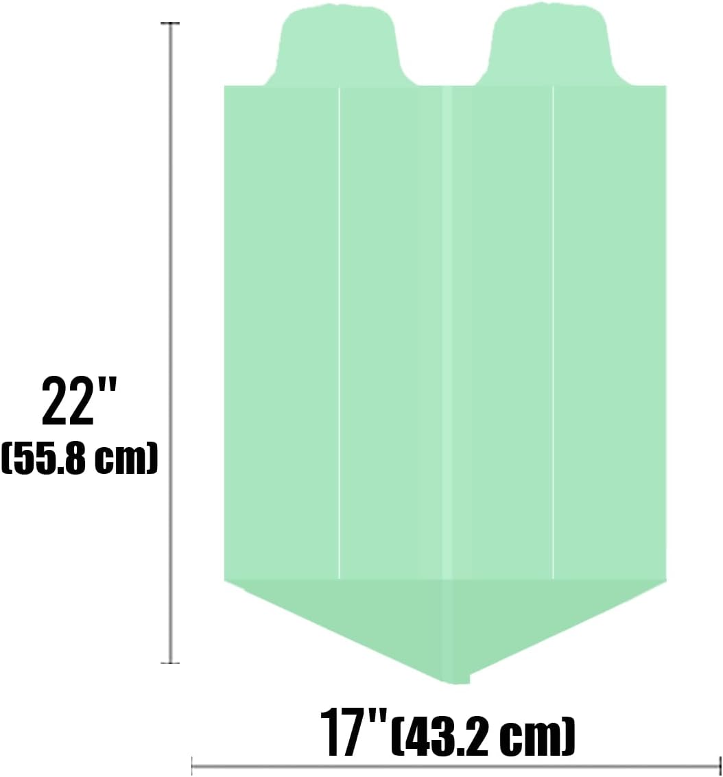 3 Gallon Flap Tie Compostable Trash Bags, 100 Count Small Compost Bags, Biodegradable Kitchen