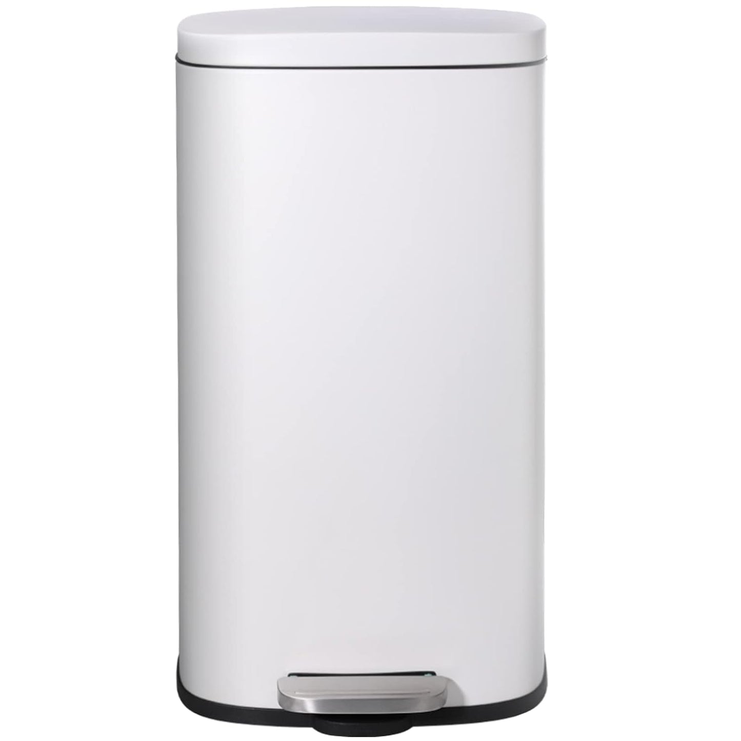 AthLike Trash Can, Stainless Steel Kitchen Garbage Can, Step Waste Bin with Hinged Lid and