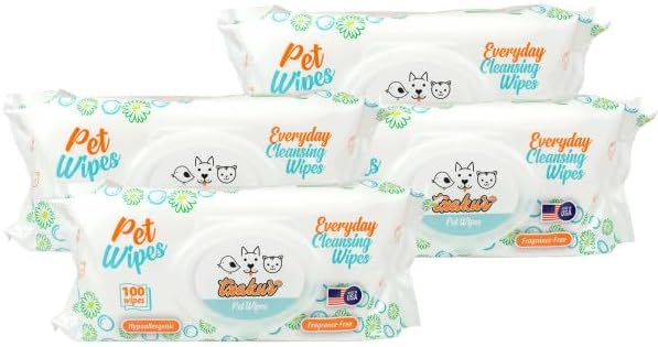 Txakur pet Wipes for Dogs and Cats Hypoallergenic Natural Products for Cleansing from Nose to Tail